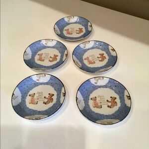 Vintage Teddy Bear Plates
